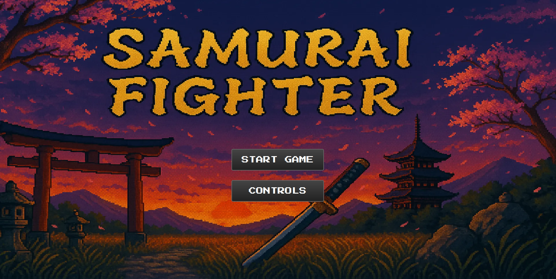Samurai Fighter Title Screen